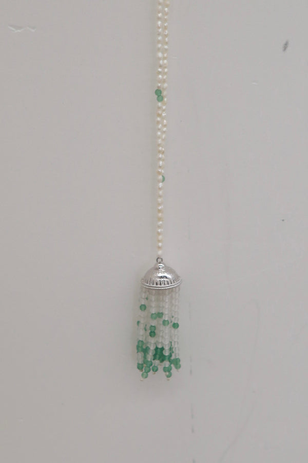SAMUEL GUI YANG 25 Autumn/Winter Necklace SGY-AW25BJW01-Silver/Green